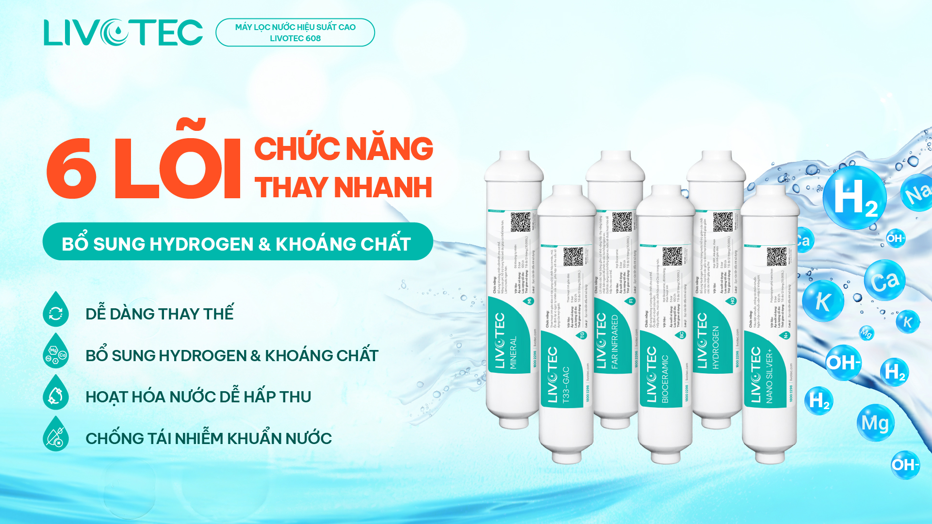 Livotec 608 6 lõi chức năng thay nhanh