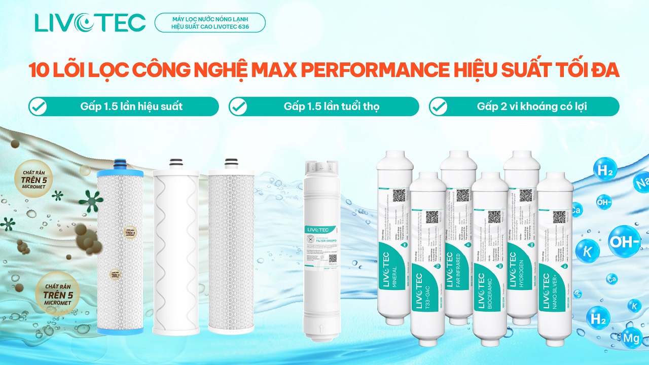 Livotec 636 với 10 lõi Max Performance