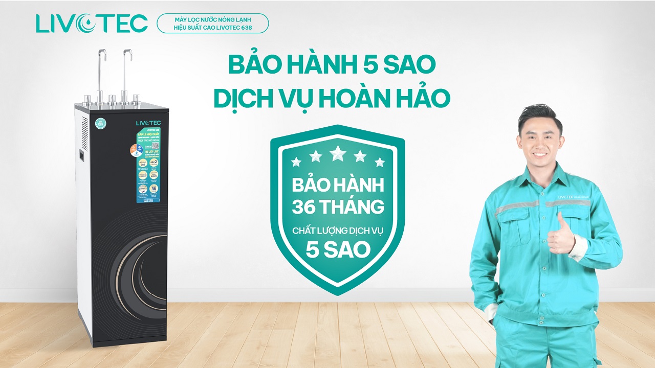 Livotec 638 bảo hành đến 3 năm